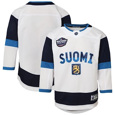 Youth  White Finland 2025 4 Nations Face-Off Premier Jersey