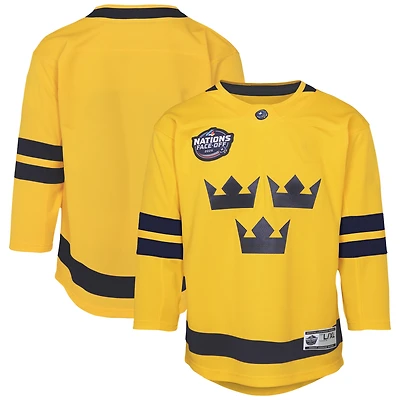 Youth  Yellow Sweden 2025 4 Nations Face-Off Premier Jersey
