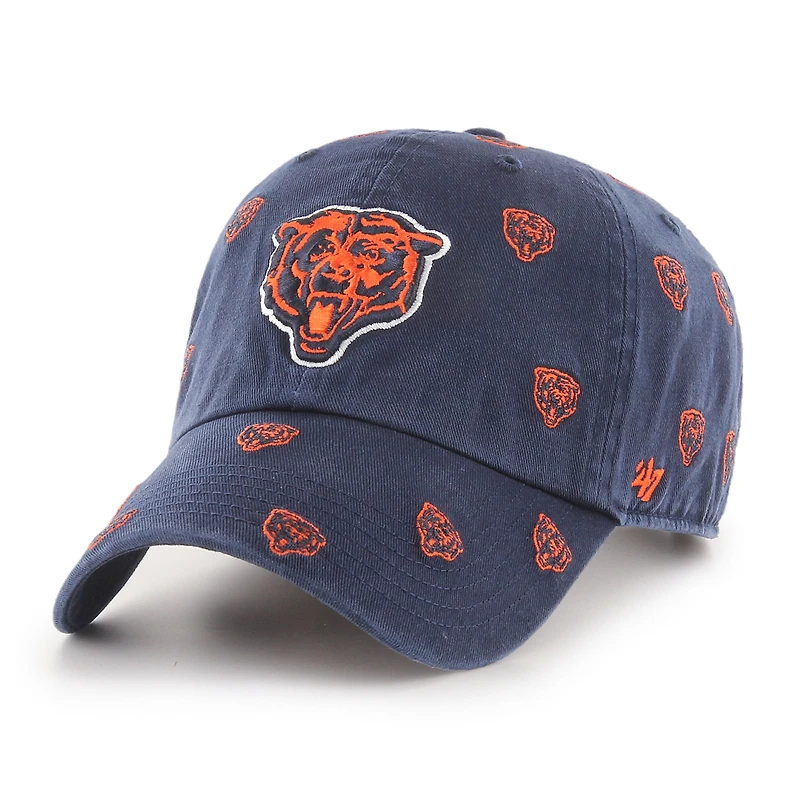 Unisex '47 Navy Chicago Bears Confetti Clean Up Adjustable Hat