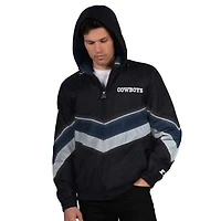 Men's Starter Black/Navy Dallas Cowboys Thursday Night Gridiron Full-Zip Jacket