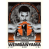 Phenom Gallery Victor Wembanyama San Antonio Spurs 2024 NBA Rookie Of The Year 18" x 24" Serigraph