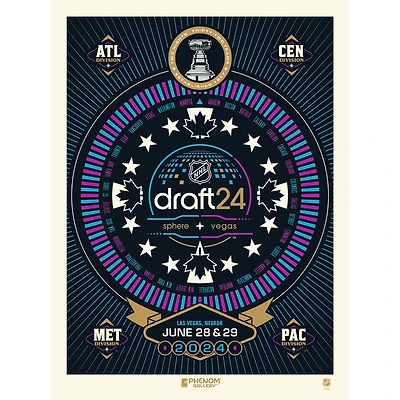 Phenom Gallery   2024 NHL Draft 18" x 24" Serigraph