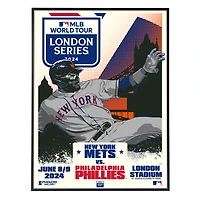 Phenom Gallery  New York Mets MLB London Series 2024 18" x 24" Deluxe Framed Serigraph
