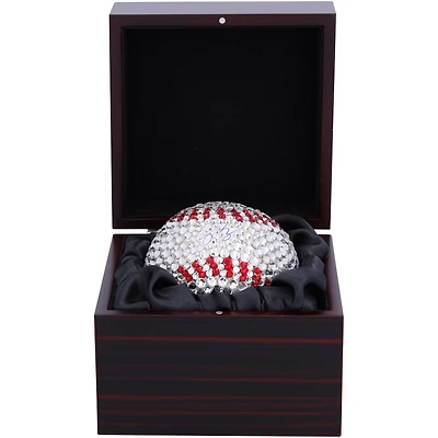 Corey Seager Texas Rangers Autographed Swarovski Crystal Baseball - Art by Rock On Sports