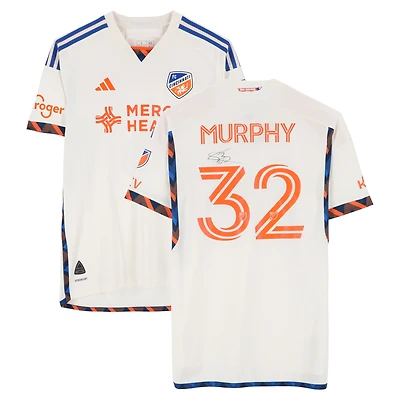 Ian Murphy FC Cincinnati Autographed Match-Used #32 White adidas Jersey from the 2024 MLS Season - Size L