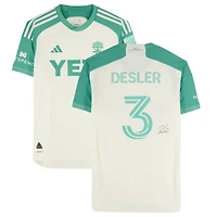 Mikkel Desler Austin FC Autographed Match-Used #3 adidas Jersey from the 2024 MLS Season