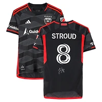 Jared Stroud D.C. United Autographed Match-Used #8 Black adidas Jersey from the 2024 MLS Season - Size S