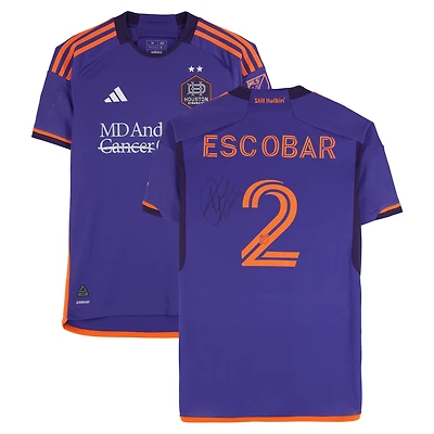 Franco Escobar Houston Dynamo FC Autographed Match-Used #2 adidas Jersey from the 2024 MLS Season