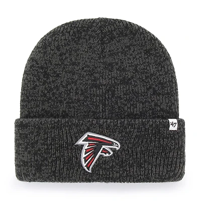 Men's '47  Heather Black Atlanta Falcons Brain Freeze Cuffed Knit Hat