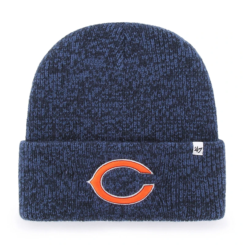 Men's '47 Heather Navy Chicago Bears Brain Freeze Cuffed Knit Hat
