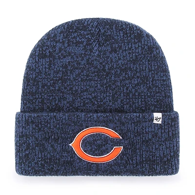 Men's '47  Heather Navy Chicago Bears Brain Freeze Cuffed Knit Hat