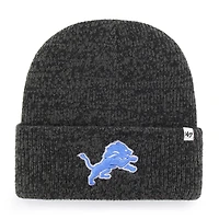 Men's '47  Heather Black Detroit Lions Brain Freeze Cuffed Knit Hat