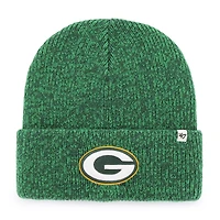 Men's '47  Heather Green Green Bay Packers Brain Freeze Cuffed Knit Hat