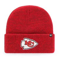 Men's '47  Heather Red Kansas City Chiefs Brain Freeze Cuffed Knit Hat