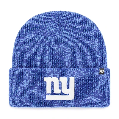 Men's '47  Heather Blue New York Giants Brain Freeze Cuffed Knit Hat