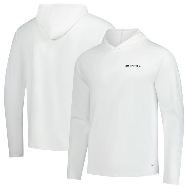 Men's Puma White THE PLAYERS You-V Brrr Raglan Pullover Hoodie