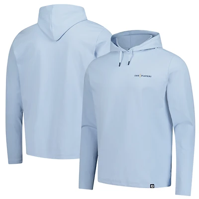 Men's FootJoy  Light Blue THE PLAYERS Ottoman Jacquard Pullover Hoodie