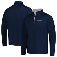 Men's FootJoy  Navy THE PLAYERS Lightweight Solid Quarter-Zip Sweatshirt