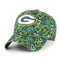 Girls Preschool '47 Green Green Bay Packers Mural Clean Up Adjustable Hat