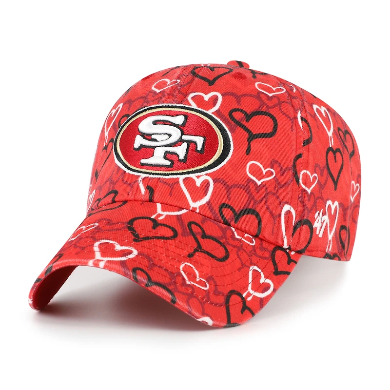 Girls Toddler '47 Scarlet San Francisco 49ers Mural Clean Up Adjustable Hat