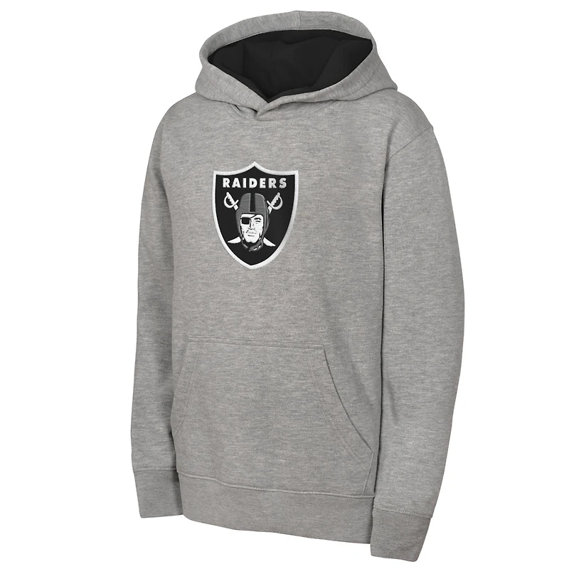Youth Outerstuff Gray Las Vegas Raiders Prime Hoodie