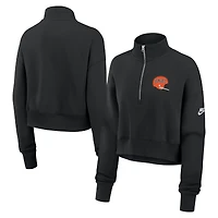 Women's Nike Black Cincinnati Bengals Rewind Phoenix Half-Zip Sweatshirt