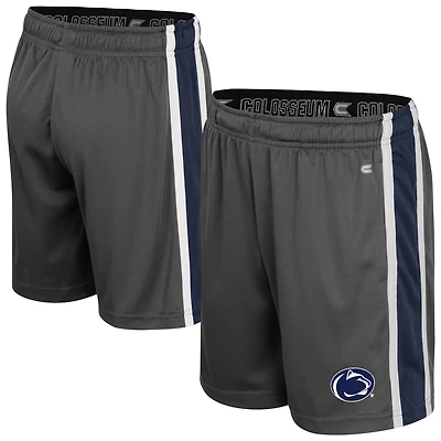 Youth Colosseum Charcoal Penn State Nittany Lions Ripple Shorts