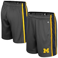 Youth Colosseum Charcoal Michigan Wolverines Ripple Shorts