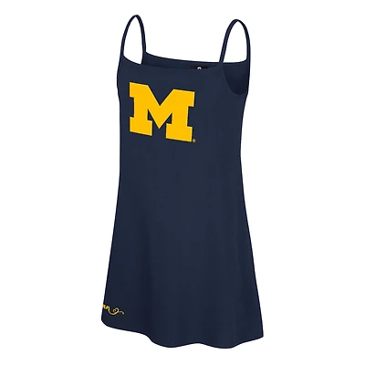Girls Youth Colosseum Navy Michigan Wolverines Brook Tank Dress