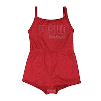 Girls Infant Colosseum Scarlet Ohio State Buckeyes Elemental Tank Romper