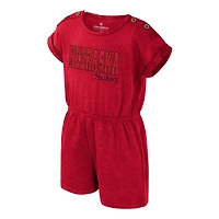 Girls Toddler Colosseum  Scarlet Nebraska Huskers Cinder Romper