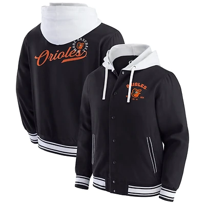 Men's Darius Rucker Collection by Fanatics  Black Baltimore Orioles Full-Snap Hooded Jacket