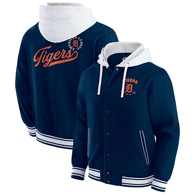 Men's Darius Rucker Collection by Fanatics  Navy Detroit Tigers Full-Snap Hooded Jacket