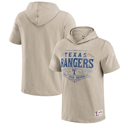 Men's Darius Rucker Collection by Fanatics  Tan Texas Rangers Hooded T-Shirt