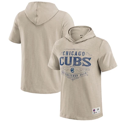 Men's Darius Rucker Collection by Fanatics  Tan Chicago Cubs Hooded T-Shirt