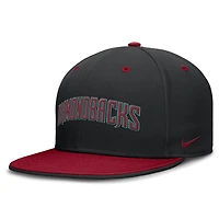 Men's Nike  Black/Red Arizona Diamondbacks  True Primetime Two-Tone Performance Fitted Hat