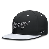 Men's Nike  Black/White Chicago White Sox  True Primetime Two-Tone Performance Fitted Hat