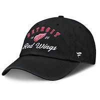 Women's Fanatics Black Detroit Red Wings Dasher Adjustable Hat