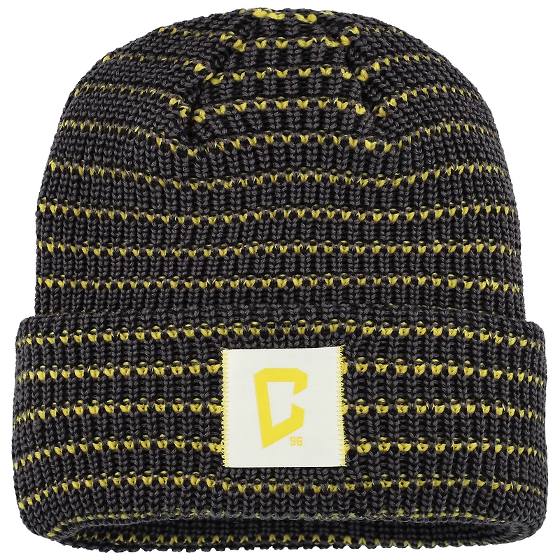 Men's Fanatics  Black Columbus Crew Zig Zag Cuffed Knit Hat