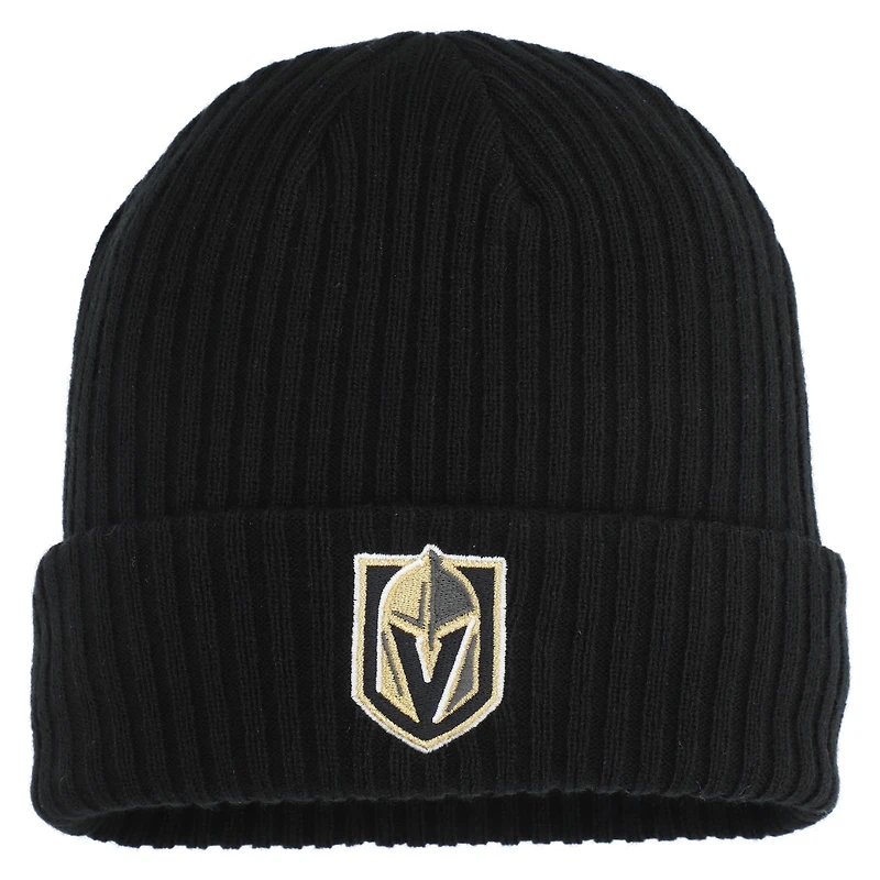 Men's Fanatics  Black Vegas Golden Knights Logo Cuffed Knit Hat