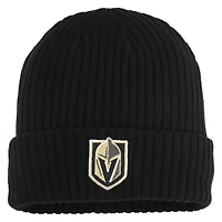 Men's Fanatics  Black Vegas Golden Knights Logo Cuffed Knit Hat