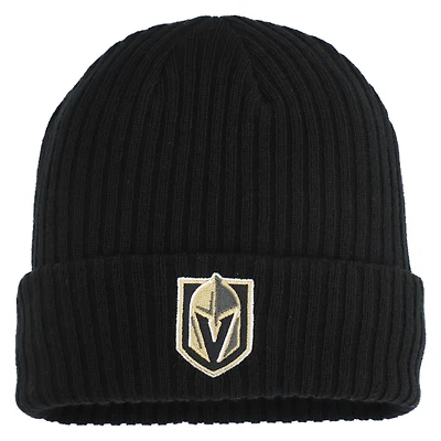 Men's Fanatics  Black Vegas Golden Knights Logo Cuffed Knit Hat