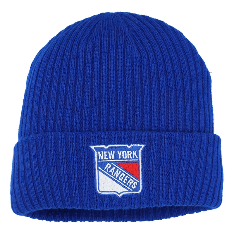 Men's Fanatics  Royal New York Rangers Logo Cuffed Knit Hat