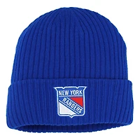 Men's Fanatics  Royal New York Rangers Logo Cuffed Knit Hat