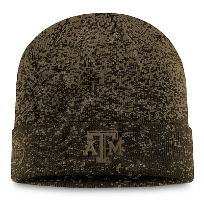 Men's Top of the World  Olive/Black Texas A&M Aggies Cuffed Knit Two-Tone Hat