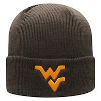 Men's Top of the World Charcoal West Virginia Mountaineers Logo Cuffed Knit Hat