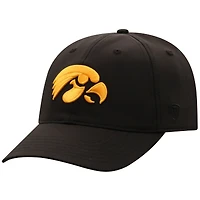 Men's Top of the World  Black Iowa Hawkeyes Victory Trainer Adjustable Hat