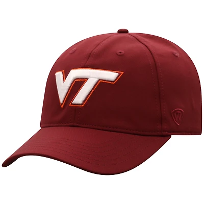 Men's Top of the World  Maroon Virginia Tech Hokies Victory Trainer Adjustable Hat