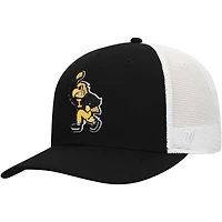 Men's Top of the World  Black Iowa Hawkeyes Two-Tone Adjustable Hat