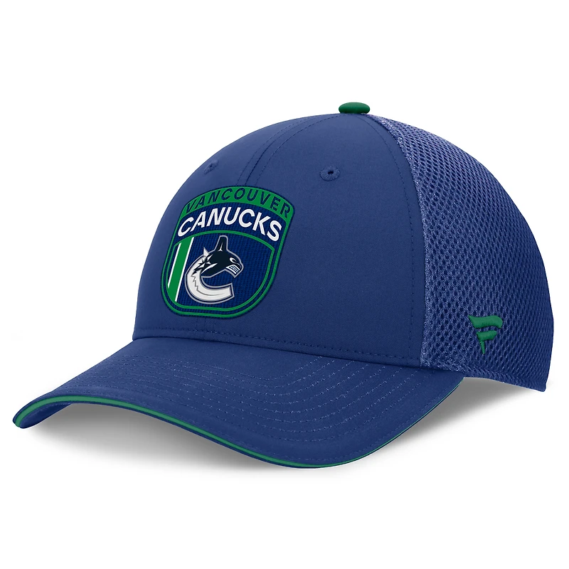 Men's Fanatics Vancouver Canucks Authentic Pro Home Ice Trucker Adjustable Hat